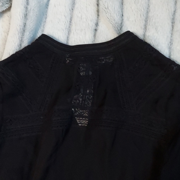 Beyond Vintage Black Blouse Size XS - Picture 3 of 9